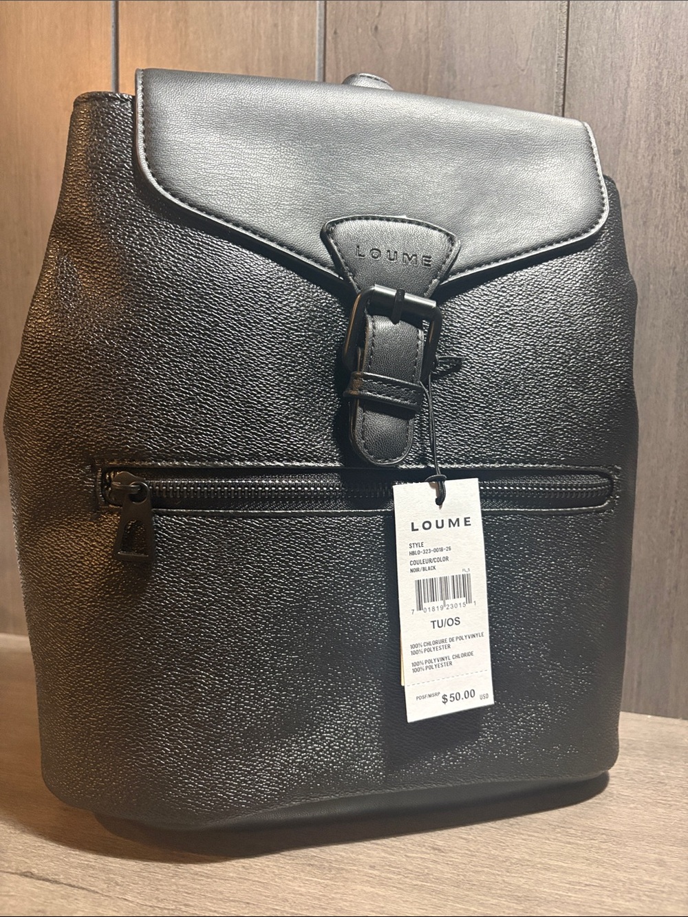 Black Men's Backpack - Sleek Urban Bag #24